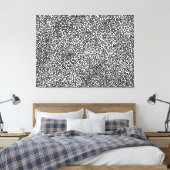 Toile Réseau complexe - Noir et Blanc (Insitu(Chambre))