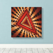 Toile Réseau Fantastique Moderne Fractal Graphique 3D (Insitu (Plancher de Bois))
