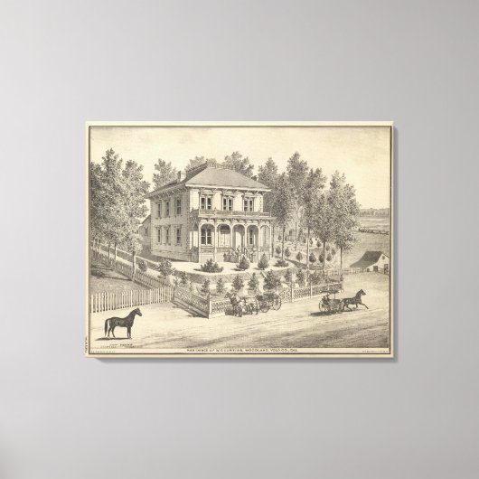 Toile Résidence Curtiss, Woodland (Recto)