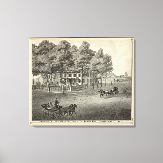 Toile Résidence de John S Rogers à Manasquan, NJ (Recto)