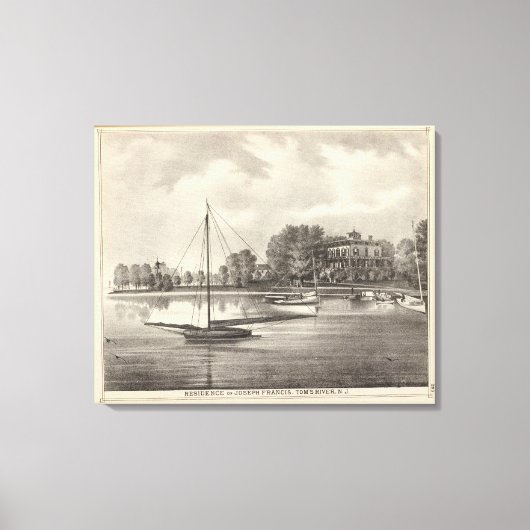 Toile Résidence de Joseph Francis, Tom's River, NJ (Recto)