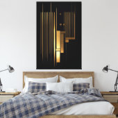 Toile Résonance Dorée (Insitu(Chambre))