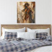 Toile Résonance entre le silence | Cello texturé Wallart (Insitu(Chambre))