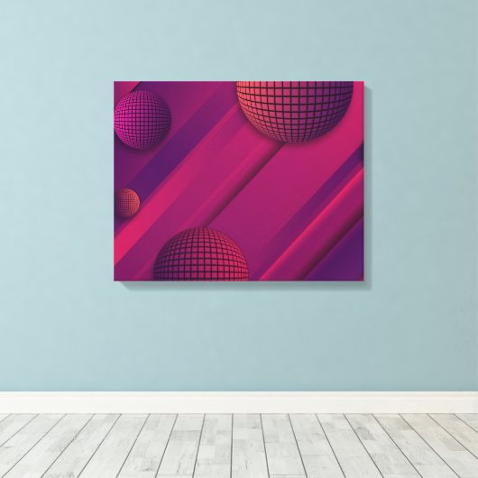 Toile Résonance violette (Insitu (Plancher de Bois))