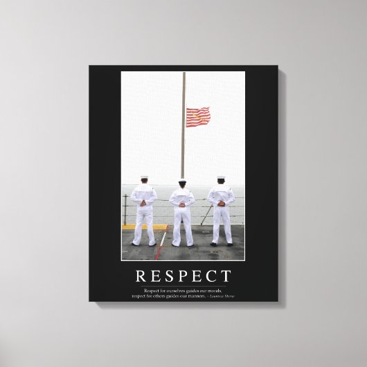 Toile Respect : Citation Inspirationnelle 1 (Recto)