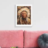 Toile Respectez l'esprit de Native Pride (Insitu(Salon))