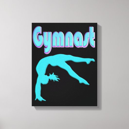 Toile Ressort de gymnastique Départ Turquoise (Recto)