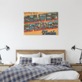 Toile Ressorts d'argent, Floride - Grandes lettres scène (Insitu(Chambre))
