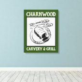 Toile Restaurant ou Panneau Carvery. (Insitu (Plancher de Bois))