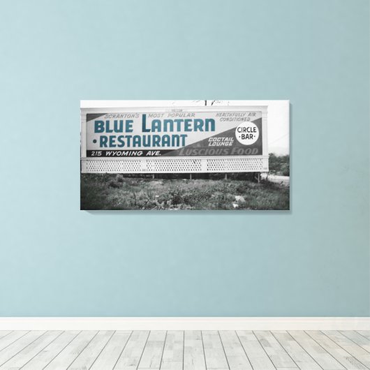 TOILE RESTAURANT SCRANTON PENNSYLVANIA BLUE LANTERN (Insitu (Plancher de Bois))