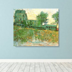 Toile Restaurant Sirene, Asnières par Vincent van Gogh