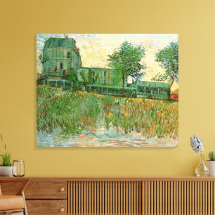 Toile Restaurant Sirene, Asnières par Vincent van Gogh