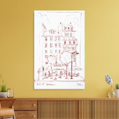 Toile Restaurant sur Boulevard | Saint-Germain, Paris (Insitu(Salon))