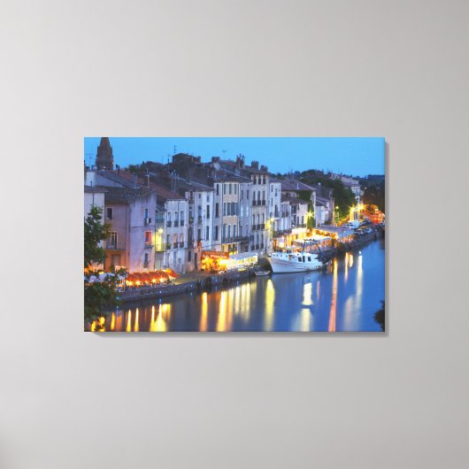 Toile Restaurants le long de la rivière l'Hérault. L'Hér (Recto)