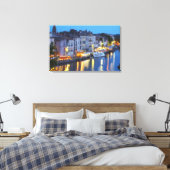 Toile Restaurants le long de la rivière l'Hérault. L'Hér (Insitu(Chambre))
