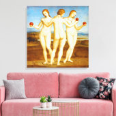 Toile Restauré Raphael Classic Les Trois Graces Peinture (Insitu(Salon))
