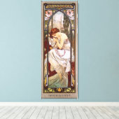 Toile Reste de la nuit par Alphonse Mucha (Insitu (Plancher de Bois))