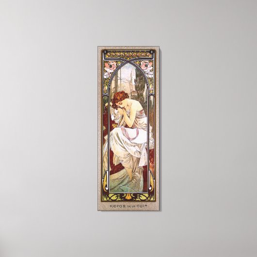 Toile Reste de la nuit par Alphonse Mucha (Recto)
