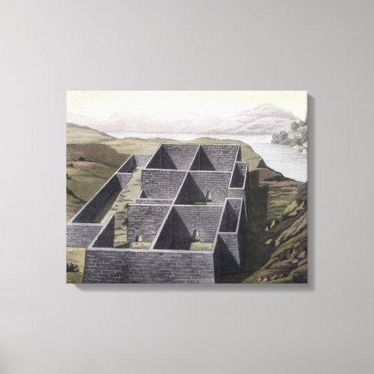 Toile Restes d'un palais inca à Callo, Pérou, de (Recto)