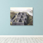 Toile Restes d'un palais inca à Callo, Pérou, de (Insitu (Plancher de Bois))