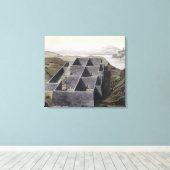 Toile Restes d'un palais inca à Callo, Pérou, de (Insitu (Plancher de Bois))