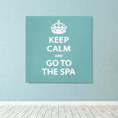 Toile Restez calme et allez au Spa (Insitu (Plancher de Bois))