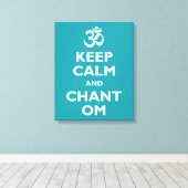 Toile Restez calme et Chant Om (Insitu (Plancher de Bois))