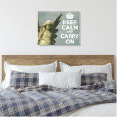 Toile Restez calme et continuez sur Angel (Insitu(Chambre))
