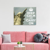 Toile Restez calme et continuez sur Angel (Insitu(Salon))
