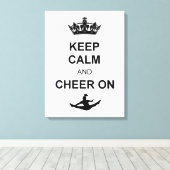 Toile Restez calme et encouragez (Insitu (Plancher de Bois))