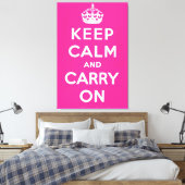Toile Restez calme et poursuivez (Insitu(Chambre))