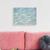 Toile Résumé d'eau des Caraïbes Bleu Nature (Insitu(Salon))