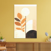 Toile Résumé géométrique : Feuille en art (Insitu(Salon))