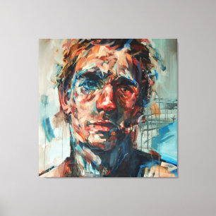 Toile Résumé, portrait, peinture à l'huile, peinture fil