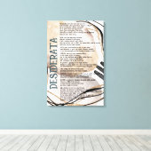 Toile Résumé Rose Or Tan Desiderata de Max Ehrman (Insitu (Plancher de Bois))