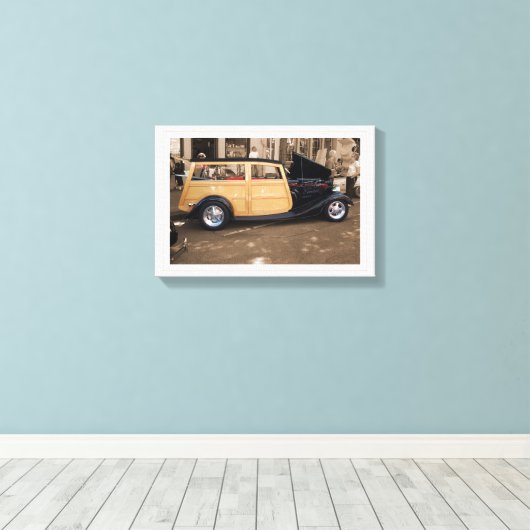 Toile Retour à la plage(avec/frontière) (Insitu (Plancher de Bois))