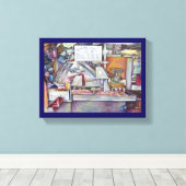 Toile Retour Dans Dix Minutes Oublié Femme Anniversaire (Insitu (Plancher de Bois))