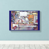 Toile Retour Dans Dix Minutes Oublié Femme Anniversaire (Insitu (Plancher de Bois))