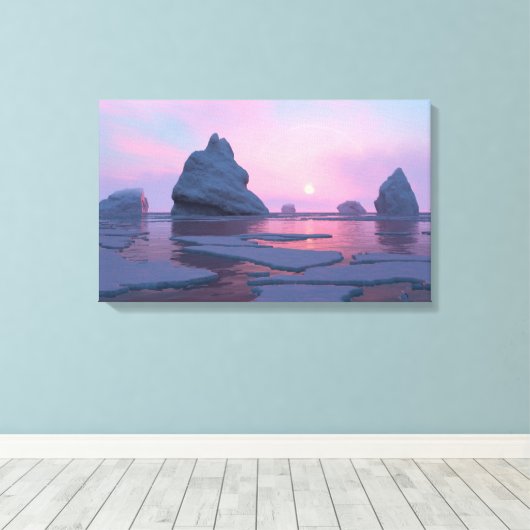 Toile Retour du soleil (Insitu (Plancher de Bois))