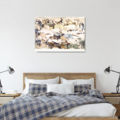 Toile Retraite de la commande du major Marcus Reno (encr (Insitu(Chambre))