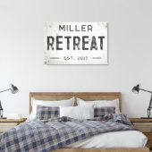 Toile Retraite de la ferme industrielle moderne rustique (Insitu(Chambre))