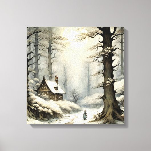 Toile Retraite d'hiver Canvas Art (Recto)