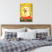 Toile Retraite d'or en fleurs rouges (Insitu(Chambre))