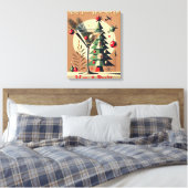 Toile Retro 50s Jet Set Noël Martini Arbre (Insitu(Chambre))