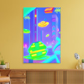 Toile Rétro a envahi le futurisme (Insitu(Salon))