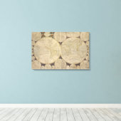 Toile Retro Antique Monde Vintage Carte Mur Canvas (Insitu (Plancher de Bois))