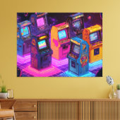 Toile Retro Arcade Machines (Insitu(Salon))