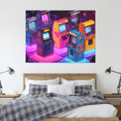 Toile Retro Arcade Machines (Insitu(Chambre))