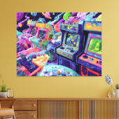 Toile Retro Arcade Machines in Space (Insitu(Salon))