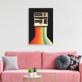 Toile Retro Camera with Rainbow Print (Insitu(Salon))